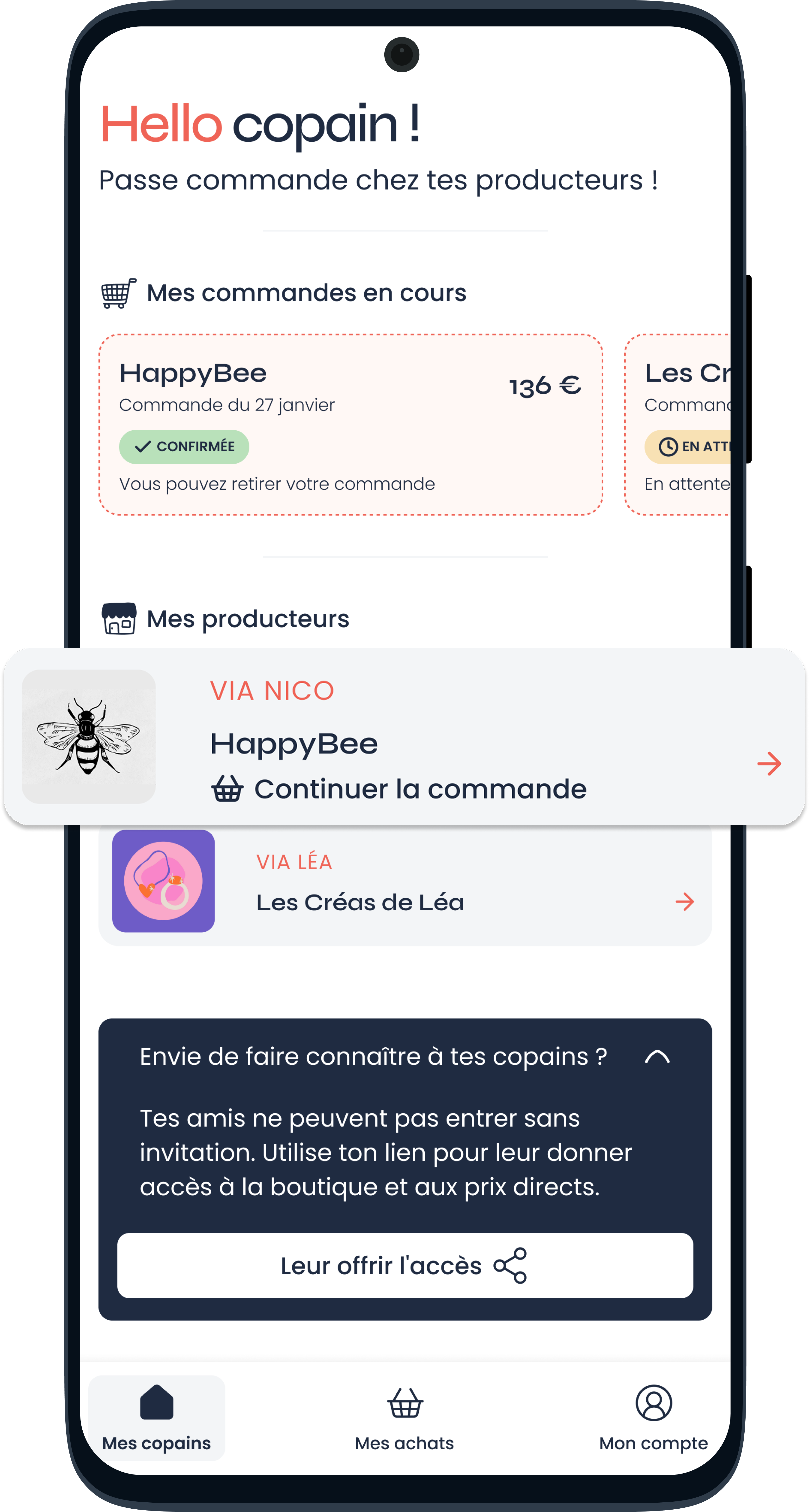 Régale-toi avec les produits de tes potes